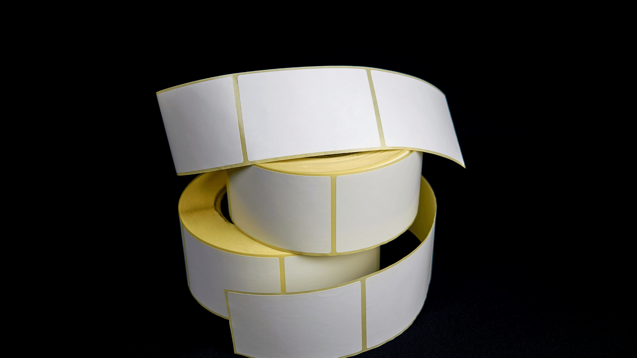 Rolls of sticker lables